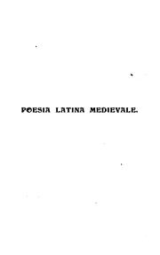 Cover of: Poesia latina medievale: saggi e note critiche.