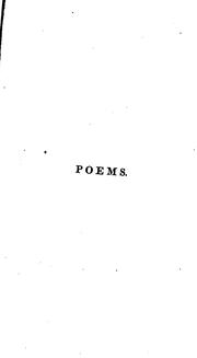 Cover of: Poems on various subjects