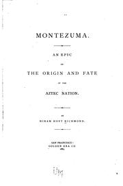 Cover of: Montezuma | Hiram Hoyt Richmond
