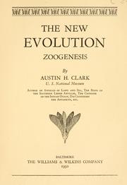 Cover of: The new evolution: zoogenesis