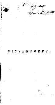 Cover of: Zinzendorff by Lydia H. Sigourney
