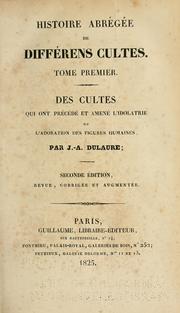 Cover of: Histoire abrégée de différens cultes by J.-A Dulaure