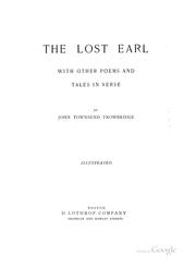 Cover of: The lost earl with other poems and tales in verse