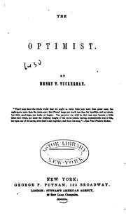 Cover of: The optimist.