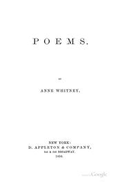 Cover of: Poems.