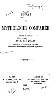 Cover of: Essai de mythologie comparée