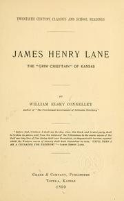 James Henry Lane by Connelley, William Elsey