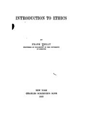 Cover of: Introduction to ethics