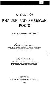 Cover of: A study of English and American poets: a laboratory method