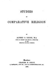 Cover of: Studies in comparative religion