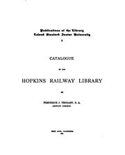Cover of: Catalogue of the Hopkins railway library