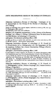 Cover of: Bibliography of the Athapascan languages