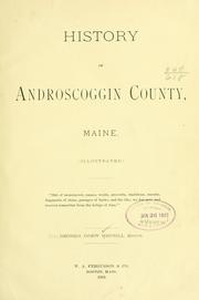Cover of: History of Androscoggin County, Maine ... by Georgia Drew Merrill