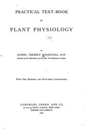 Cover of: Practical text-book of plant physiology