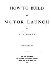 Cover of: How to build a motor launch