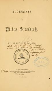 Cover of: Footprints of Miles Standish