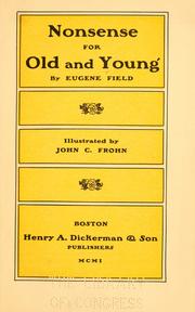Cover of: Nonsense for old and young