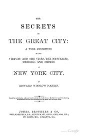 Cover of: The secrets of the great city.