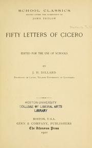 Cover of: Fifty letters of Cicero by Cicero