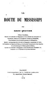 Cover of: route du Mississippi ...