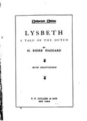 Cover of: Lysbeth: a tale of the Dutch
