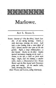 Cover of: Marlowe.: A drama in five acts.