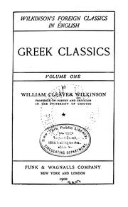 Cover of: ... Greek classics... by William Cleaver Wilkinson