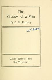 Cover of: The shadow of a man ...
