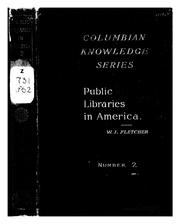 Cover of: Public libraries in America