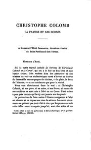 Cover of: Christophe Colomb: les Corses et le gouvernement français