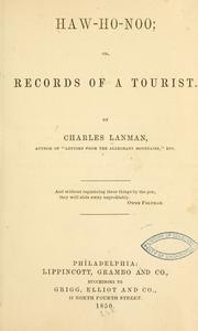 Cover of: Haw-ho-noo: or, Records of a tourist