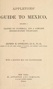 Cover of: Appletons' guide to Mexico by Conkling, Alfred Ronald