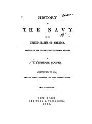 Cover of: The history of the Navy of the United States of America.