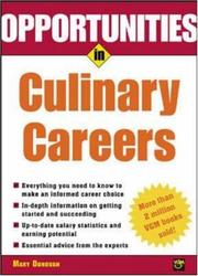Cover of: Opportunities in culinary careers