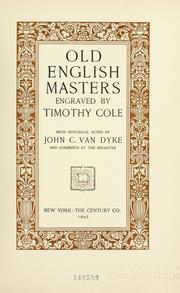 Cover of: Old English masters