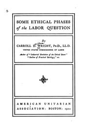 Cover of: Some ethical phases of the labor question