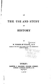Cover of: On the use and study of history.