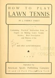 Cover of: Lawn tennis for the people out their who dont know how to play