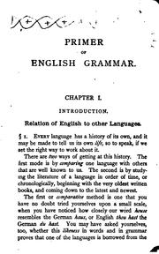 Cover of: English grammar.