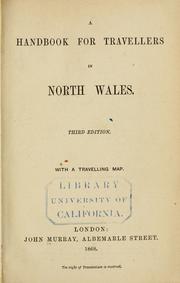 Cover of: A handbook for travellers in North Wales ... by John Murray (Firm)