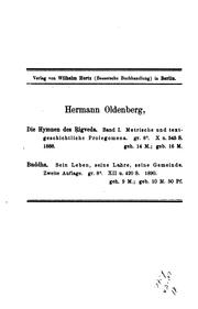 Cover of: Die religion des Veda. by Hermann Oldenberg