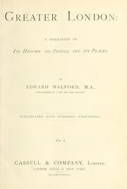 Cover of: Greater London by Edward Walford