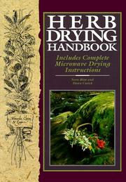Cover of: Herb drying handbook