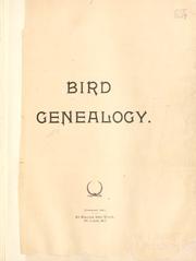 Bird genealogy by William Bird Wylie