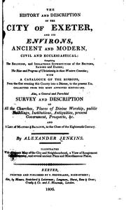 Cover of: The history and description of the city of Exeter by Alexander Jenkins