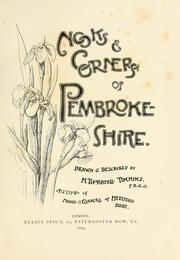 Cover of: Nooks and corners of Pembrokeshire by Timmins, H. Thornhill.