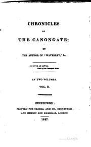 Cover of: Chronicles of the Canongate by Sir Walter Scott