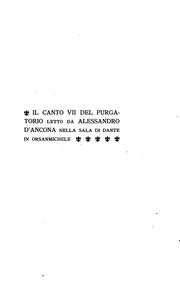 Cover of: Il canto VII del Purgatorio letto