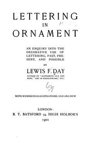 Cover of: Lettering in ornament by Lewis Foreman Day