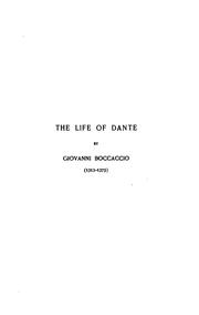 Cover of: The Earliest lives of Dante.